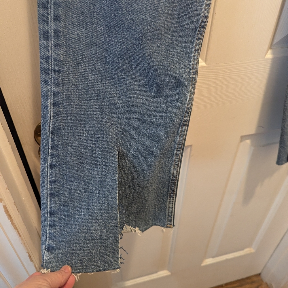 Anine Bing Roxanne Button Fly Split Hem Denim Blue Jeans Size 26 *GUC - Picture 4 of 13